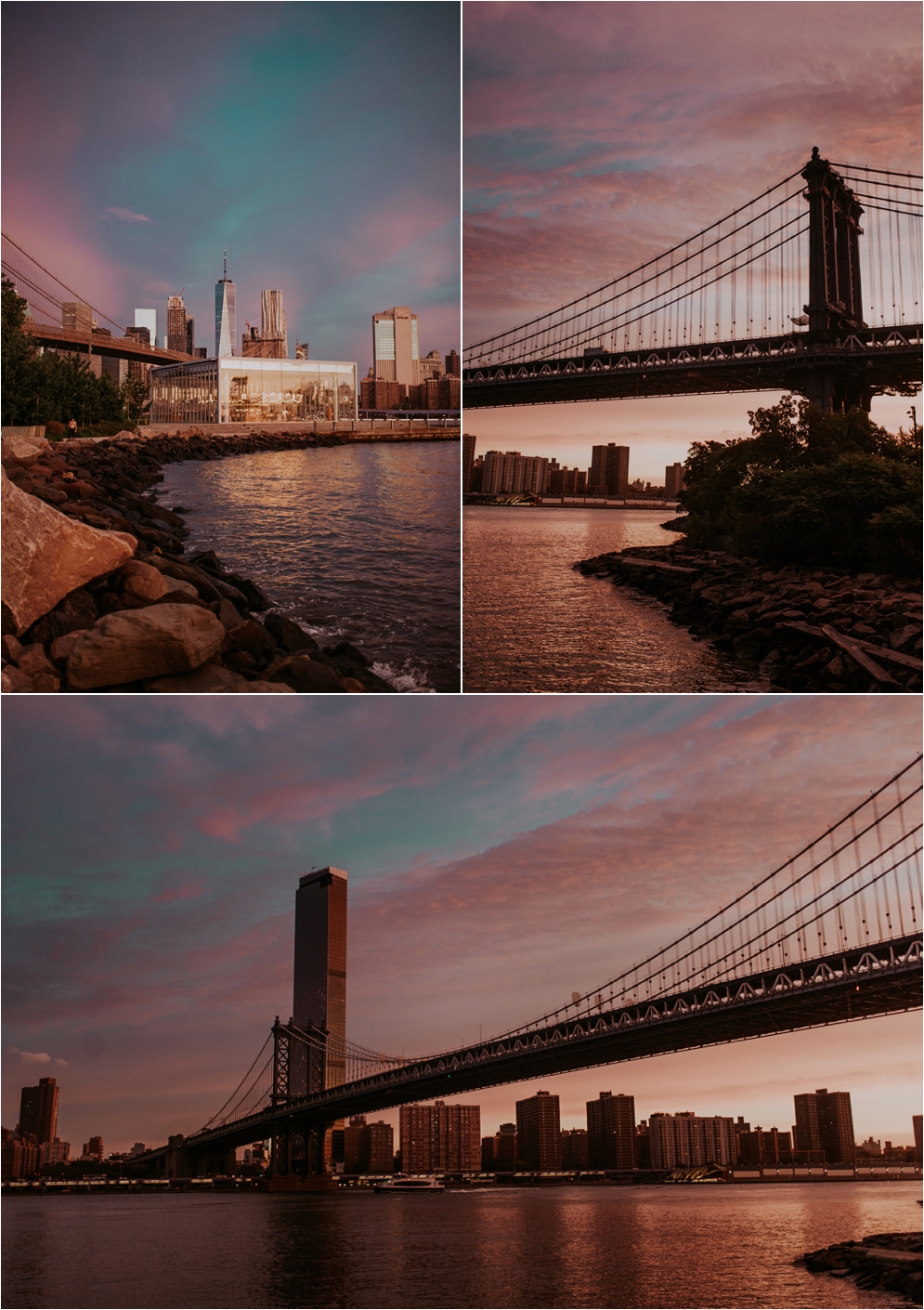 Sunrise Dumbo, Brooklyn NY, New York Photographer. NYC wedding photographer, Brooklyn Wedding Photographer, Dumbo Brooklyn, Manhattan Bridge, NYC Skyline, NYC Family Photographer, Brooklyn Family Photographer, New York City