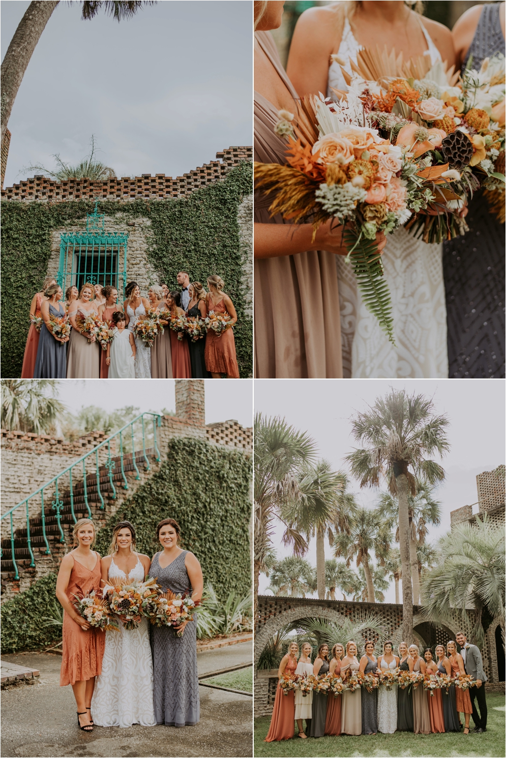 Atalaya Castle Wedding, Murrells Inlet Wedding, Outdoor Wedding, South Carolina Wedding Photographer, Southern Wedding, Miss Hayley Paige, Carbon Compass Beauty Bar, bridemaids