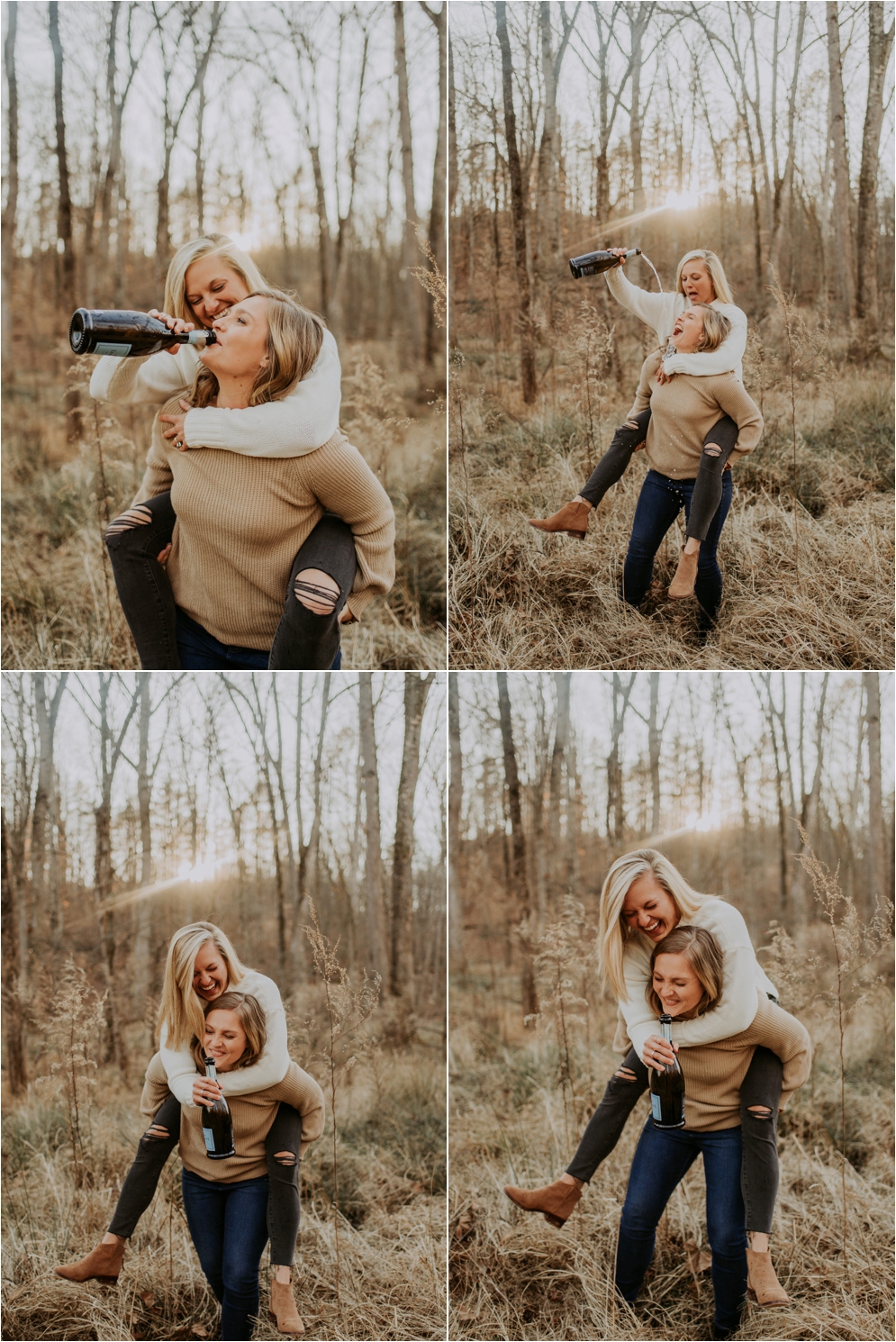 Champagne Pop, Engagement Photography, Charlotte Engagement Photographer, North Carolina Wedding Photographer