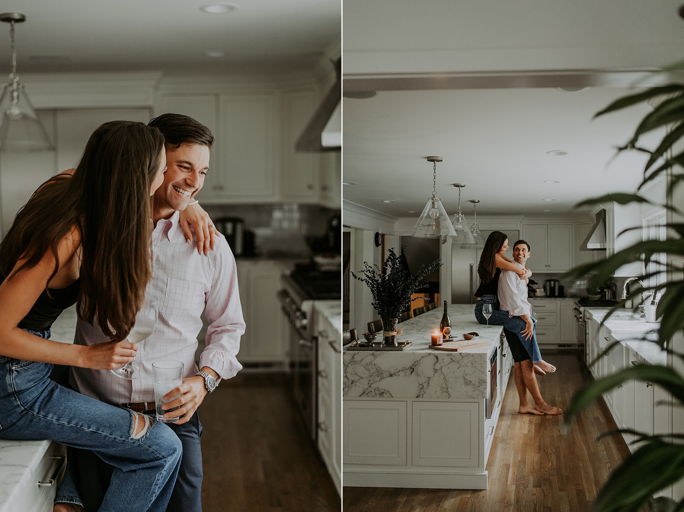 at home engagement session, New Jersey Wedding Photographer, New York Wedding Photographer, Intimate Engagement, Cozy rainy day, Chatham NJ