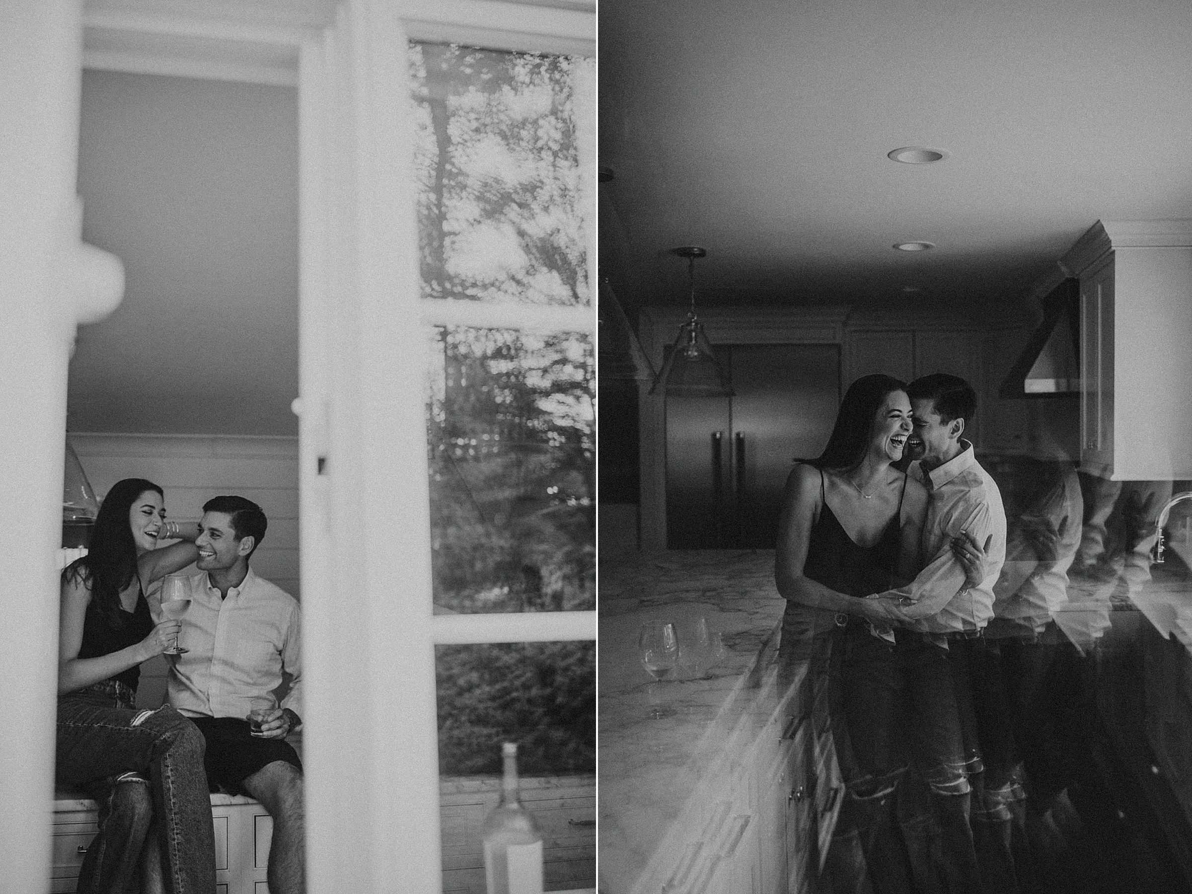 at home engagement session, New Jersey Wedding Photographer, New York Wedding Photographer, Intimate Engagement, Cozy rainy day, Chatham NJ