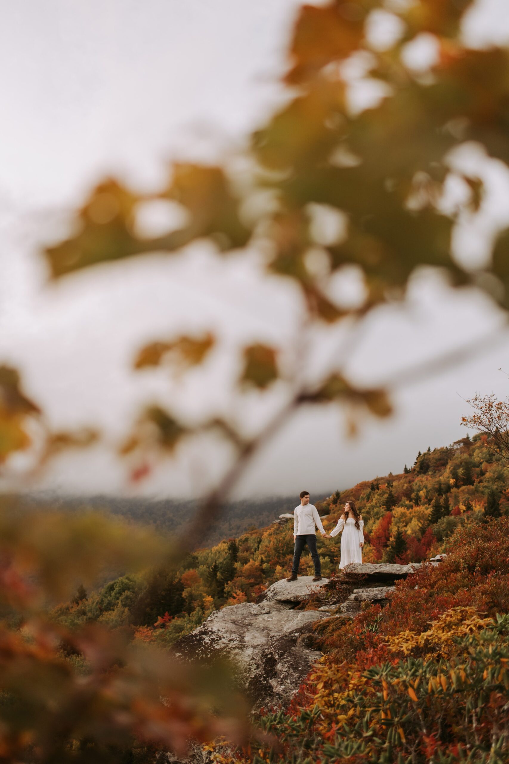 Fall Engagement Session on the Blue Ridge Parkway