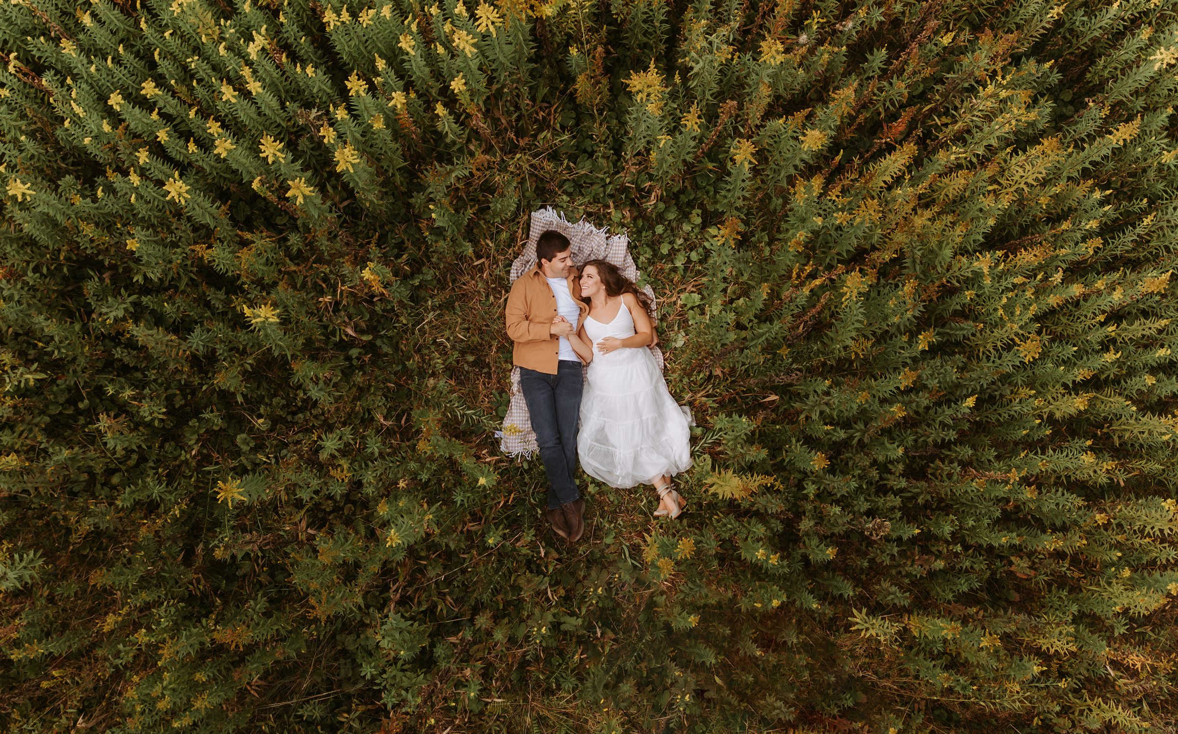 A fall engagement session in the Blue Ridge Mountains of North Carolina