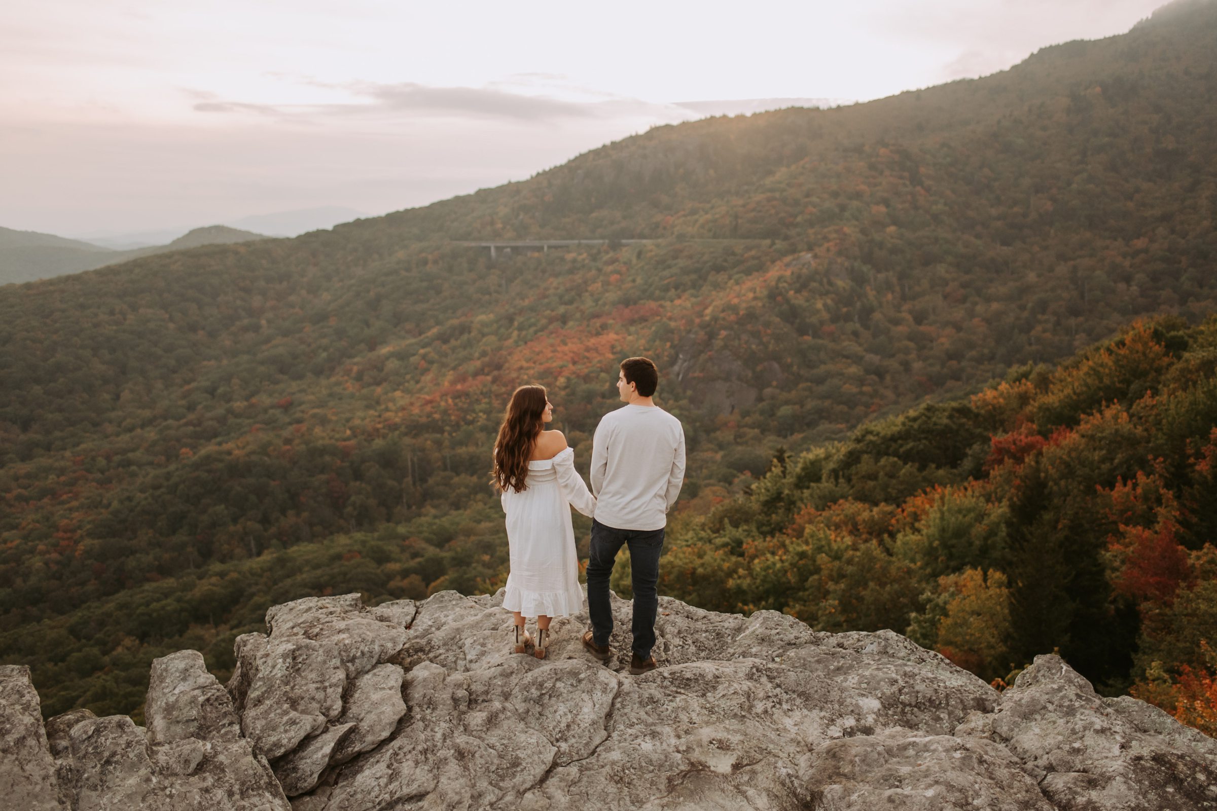 Fall Engagement Session on the Blue Ridge Parkway