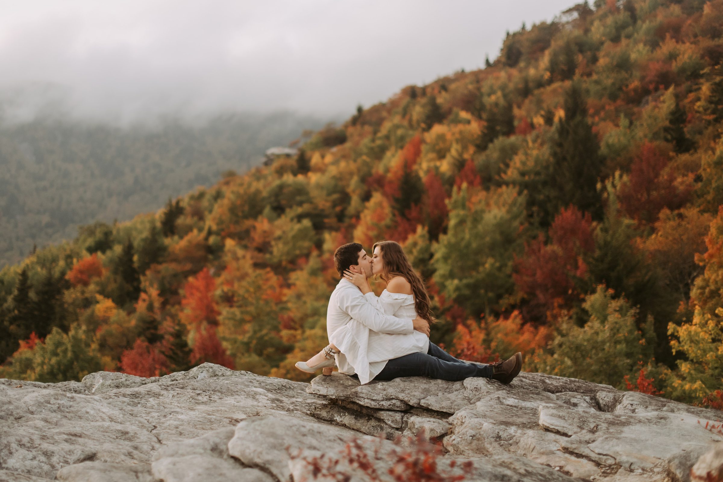 Fall Engagement Session on the Blue Ridge Parkway