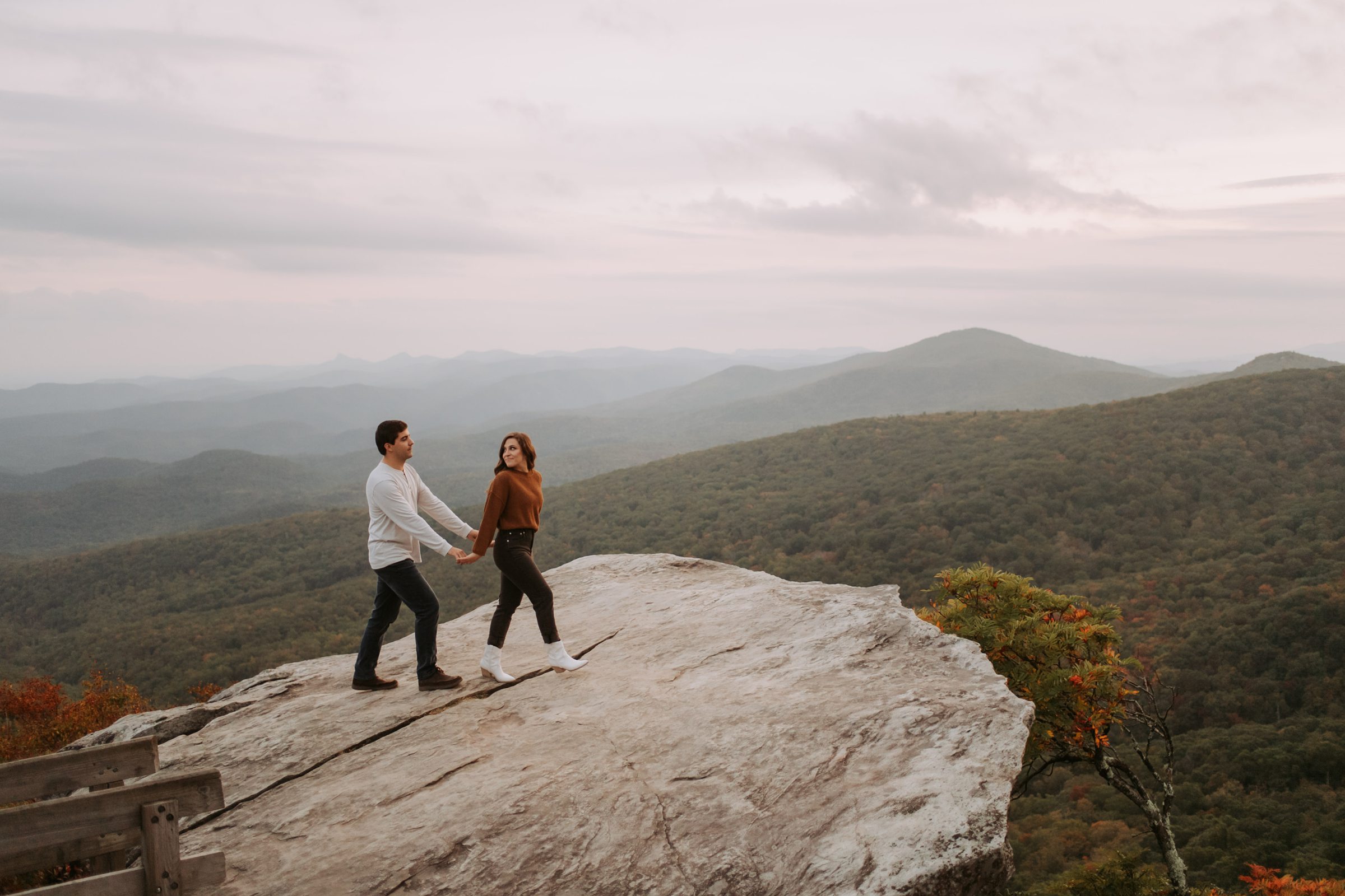 Fall Engagement Session on the Blue Ridge Parkway